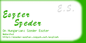 eszter szeder business card